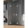 KABINA NEW AZURA 2D PIĘCIOKĄTNA  80x80x195 CZYSTE 6mm POWŁOKA CHROM POŁYSK NEW TRENDY K-0661