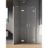 KABINA NEW AZURA 2D PIĘCIOKĄTNA  100x80x195 CZYSTE 6mm POWŁOKA CHROM POŁYSK NEW TRENDY K-0663