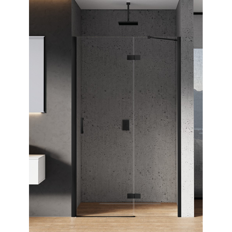 NZ2 DRZWI WNĘKOWE NEW RENOMA BLACK 1D P 100x195 CZYSTE 6mm POWŁOKA CZARNY MAT NEW TRENDY D-0198A