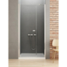 DRZWI WNĘKOWE NEW SOLEO 1D U 110x195 CZYSTE 6mm POWŁOKA CHROM POŁYSK NEW TRENDY D-0140A/D-0094B