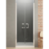 DRZWI WNĘKOWE NEW SOLEO 2D U 70x195 CZYSTE 6mm POWŁOKA CHROM POŁYSK NEW TRENDY D-0123A