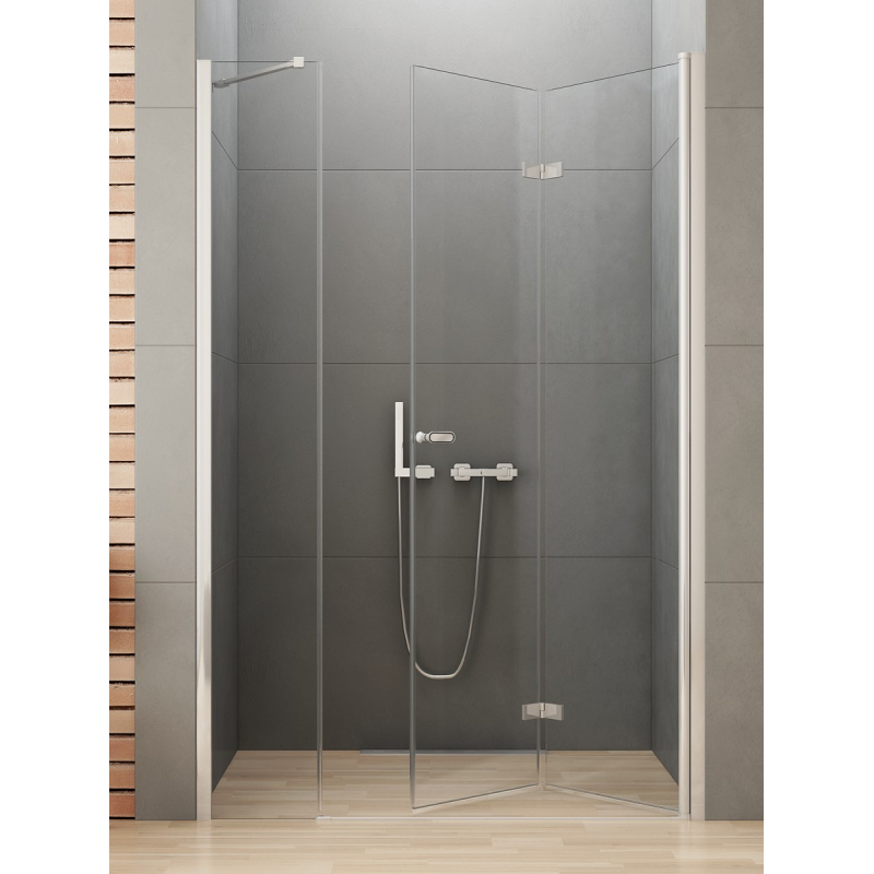DRZWI WNĘKOWE NEW SOLEO 1D P 100x195 CZYSTE 6mm POWŁOKA CHROM POŁYSK NEW TRENDY D-0152A/D-0095B