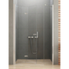 DRZWI WNĘKOWE NEW SOLEO 1D L 120x195 CZYSTE 6mm POWŁOKA CHROM POŁYSK NEW TRENDY D-0150A/D-0095B