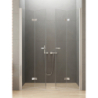 DRZWI WNĘKOWE NEW SOLEO 2D U 130x195 CZYSTE 6mm POWŁOKA CHROM POŁYSK NEW TRENDY D-0258A