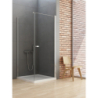 KABINA NEW SOLEO 1D PROSTOKĄTNA U 80x100x195 CZYSTE 6mm POWŁOKA CHROM POŁYSK NEW TRENDY D-0140A/D-0089B-WP