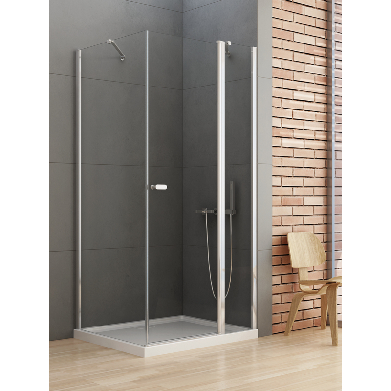 KABINA NEW SOLEO 1D PROSTOKĄTNA U 100x70x195 CZYSTE 6mm POWŁOKA CHROM POŁYSK NEW TRENDY K-0652
