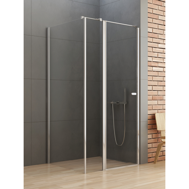NZ4 KABINA NEW SOLEO 1D PROSTOKĄTNA U 110x120x195 CZYSTE 6mm POWŁOKA CHROM POŁYSK NEW TRENDY K-0732