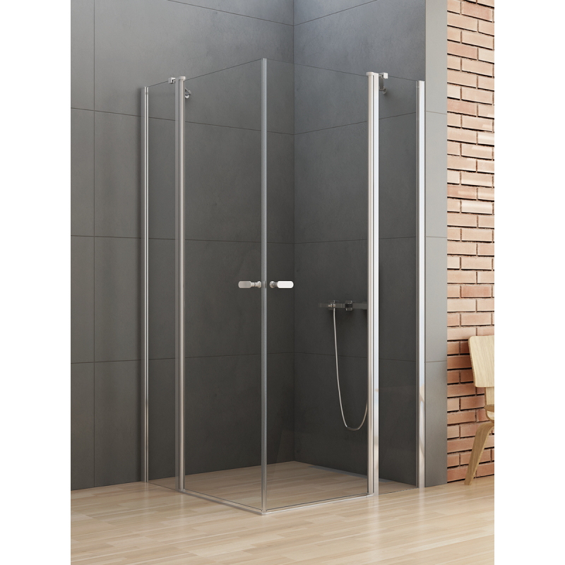KABINA NEW SOLEO 2D PROSTOKĄTNA U 90x120x195 CZYSTE 6mm POWŁOKA CHROM POŁYSK NEW TRENDY K-0408