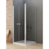KABINA NEW SOLEO 2D PROSTOKĄTNA U 70x80x195 CZYSTE 6mm POWŁOKA CHROM POŁYSK NEW TRENDY D-0143A/D-0091B