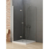 KABINA NEW SOLEO 1D KWADRATOWA L 90x90x195 CZYSTE 6mm POWŁOKA CHROM POŁYSK NEW TRENDY D-0149A/D-0088B