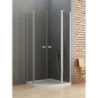 NZ2 KABINA NEW SOLEO 2D PÓŁOKRĄGŁA  100x100x195 CZYSTE 6mm POWŁOKA CHROM POŁYSK NEW TRENDY K-0420