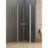 KABINA NEW SOLEO 2D PIĘCIOKĄTNA  90x90x195 CZYSTE 6mm POWŁOKA CHROM POŁYSK NEW TRENDY K-0610