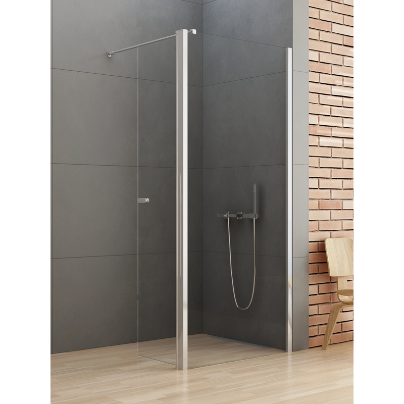 NZ4 KABINA NEW SOLEO WALK-IN  120x195 CZYSTE 6mm POWŁOKA CHROM POŁYSK NEW TRENDY K-0760