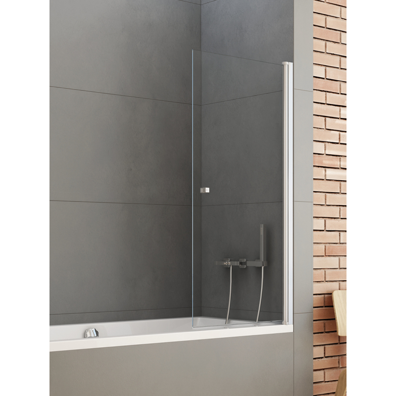 PARAWAN NAWANNOWY NEW SOLEO U 70x140 CZYSTE 6mm POWŁOKA CHROM POŁYSK NEW TRENDY P-0024