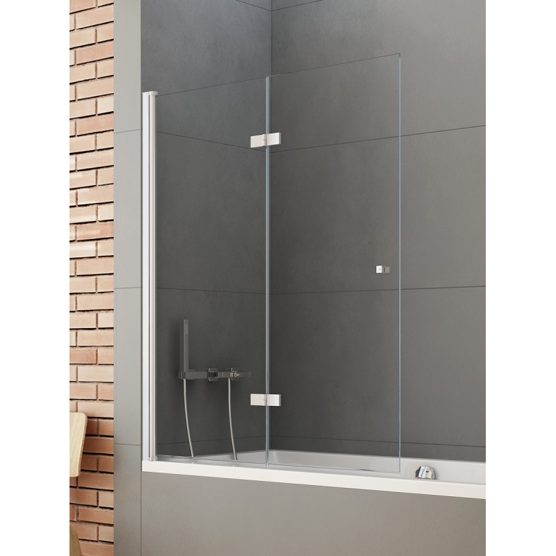 PARAWAN NAWANNOWY NEW SOLEO L 100x140 CZYSTE 6mm POWŁOKA CHROM POŁYSK NEW TRENDY P-0028