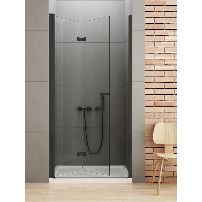 DRZWI WNĘKOWE NEW SOLEO BLACK 1D L 90x195 CZYSTE 6mm POWŁOKA CZARNY MAT NEW TRENDY D-0223A