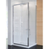 KABINA ALTA 1D PROSTOKĄTNA U 80x90x195 CZYSTE 6mm POWŁOKA CHROM POŁYSK NEW TRENDY D-0087A/D-0079B