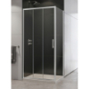 KABINA ALTA III 1D PROSTOKĄTNA U 100x90x195 CZYSTE 6mm POWŁOKA CHROM POŁYSK NEW TRENDY D-0254A/D-0079B