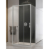 KABINA ALTA III 1D PROSTOKĄTNA PRZYŚCIENNA U 100x80x195 CZYSTE 6mm POWŁOKA CHROM POŁYSK NEW TRENDY K-0571