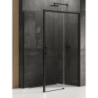 KABINA PRIME BLACK 1D PROSTOKĄTNA P 140x90x200 CZYSTE 6mm POWŁOKA CZARNY MAT NEW TRENDY D-0325A/D-0129B