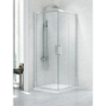 KABINA NEW PRAKTIC 2D KWADRATOWA U 100x100x195 CZYSTE 6mm POWŁOKA CHROM POŁYSK NEW TRENDY K-0467