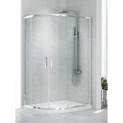 KABINA NEW MAXIMA 2D ASYMETRYCZNA U 120x85x195 CZYSTE 6mm POWŁOKA CHROM POŁYSK NEW TRENDY K-0578