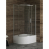 KABINA NEW KOMFORT 1D PÓŁOKRĄGŁA U 90x90x170 CZYSTE 6mm POWŁOKA CHROM POŁYSK NEW TRENDY K-0433