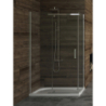 KABINA NEW KOMFORT 1D PROSTOKĄTNA U 100x80x195 CZYSTE 6mm POWŁOKA CHROM POŁYSK NEW TRENDY K-0442