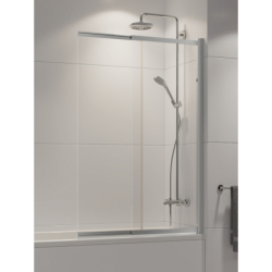 PARAWAN NAWANNOWY SENSI 1D U 100x150 CZYSTE 5mm POWŁOKA CHROM POŁYSK NEW TRENDY P-0038