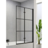 PARAWAN NAWANNOWY SUPERIA BLACK 1D P 100x150 CZYSTE 5mm ACTIVE SHIELD WZÓR KRATKA CZARNY MAT NEW TRENDY P-0055