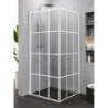 KABINA SUPERIA WHITE 1D KWADRATOWA L 90x90x195 CZYSTE 6mm ACTIVE SHIELD  BIAŁY  NEW TRENDY K-0794