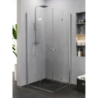 KABINA SUPERIA 2D PROSTOKĄTNA U 80x90x195 CZYSTE 6mm ACTIVE SHIELD  CHROM POŁYSK NEW TRENDY K-0740