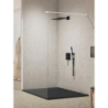 NZ2 KABINA NEW MODUS WHITE WALK-IN U 110x200 CZYSTE 8mm POWŁOKA BIAŁY  NEW TRENDY EXK-2205