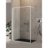 NZ6 KABINA NEW MODUS WHITE WALK-IN U 140x200 CZYSTE 8mm POWŁOKA WZÓR RAMKA BIAŁY  NEW TRENDY EXK-2228