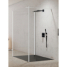 NZ2 KABINA NEW MODUS WHITE WALK-IN U 140x200 CZYSTE 8mm POWŁOKA BIAŁY  NEW TRENDY EXK-2261