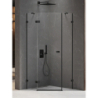 KABINA AVEXA BLACK 1D PIĘCIOKĄTNA L 90x90x200 CZYSTE 6mm POWŁOKA CZARNY MAT NEW TRENDY EXK-3875