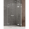 NZ2 KABINA AVEXA WHITE 2D PROSTOKĄTNA  80x100x200 CZYSTE 6mm POWŁOKA BIAŁY  NEW TRENDY EXK-2823
