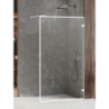 NZ6 KABINA AVEXA WHITE WALK-IN U 60x200 CZYSTE 8mm POWŁOKA WZÓR RAMKA BIAŁY  NEW TRENDY EXK-3001