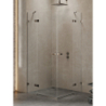 KABINA AVEXA GUNMETAL BRUSHED 2D KWADRATOWA  80x80x200 CZYSTE 6mm POWŁOKA GUNMETAL SZCZOTKOWANY NEW TRENDY EXK-3378