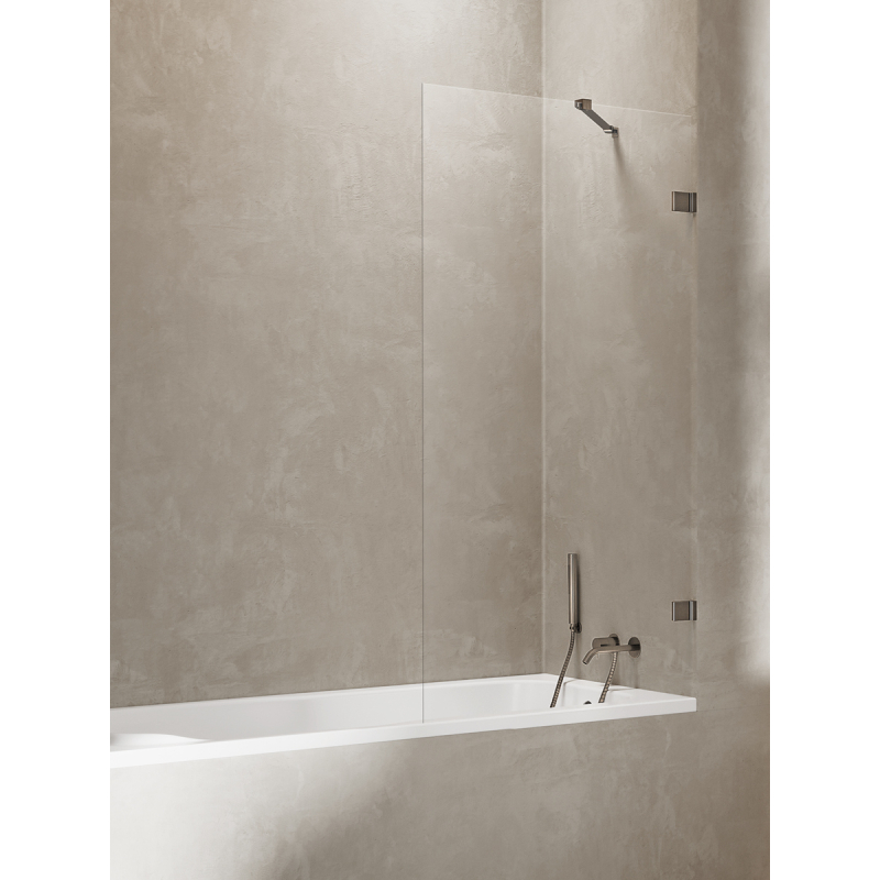 NZ4 PARAWAN NAWANNOWY AVEXA GUNMETAL BRUSHED 90x150 CZYSTE 6mm POWŁOKA GUNMETAL SZCZOTKOWANY NEW TRENDY EXK-3519
