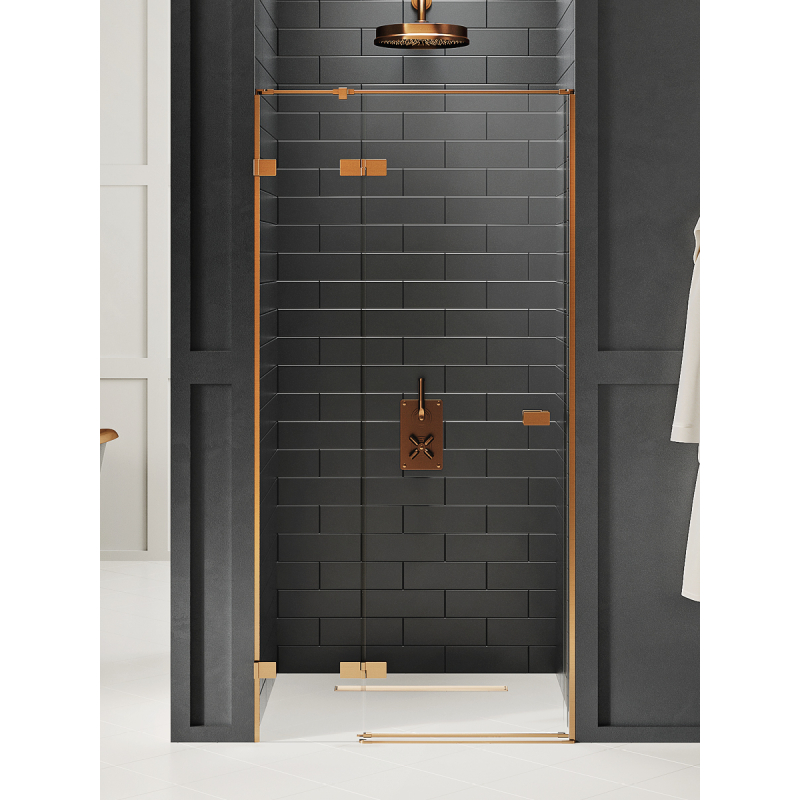 DRZWI WNĘKOWE AVEXA COPPER BRUSHED 1D L 120x200 CZYSTE 6mm POWŁOKA COPPER SZCZOTKOWANY NEW TRENDY EXK-3539