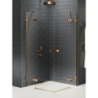 KABINA AVEXA COPPER BRUSHED 2D PROSTOKĄTNA  110x90x200 CZYSTE 6mm POWŁOKA COPPER SZCZOTKOWANY NEW TRENDY EXK-3681