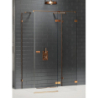 KABINA AVEXA COPPER BRUSHED 1D PROSTOKĄTNA PRZYŚCIENNA P 90x110x200 CZYSTE 6mm POWŁOKA COPPER SZCZOTKOWANY NEW TRENDY EXK-3730