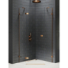 KABINA AVEXA COPPER BRUSHED 1D PIĘCIOKĄTNA L 80x80x200 CZYSTE 6mm POWŁOKA COPPER SZCZOTKOWANY NEW TRENDY EXK-3818