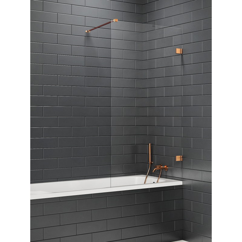 NZ4 PARAWAN NAWANNOWY AVEXA COPPER BRUSHED U 50x150 CZYSTE 6mm POWŁOKA COPPER SZCZOTKOWANY NEW TRENDY EXK-3802-WP