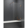 PARAWAN NAWANNOWY AVEXA COPPER BRUSHED U 70x150 CZYSTE 6mm POWŁOKA COPPER SZCZOTKOWANY NEW TRENDY EXK-3804-WP