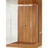 NZ4 KABINA SOFTI 1D PROSTOKĄTNA PRZYŚCIENNA U 140x100x200 CZYSTE 8mm POWŁOKA CHROM POŁYSK NEW TRENDY EXK-3949