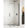 KABINA SMART BLACK 1D WALK-IN U 100x200 CZYSTE 8mm POWŁOKA CZARNY MAT NEW TRENDY EXK-4191