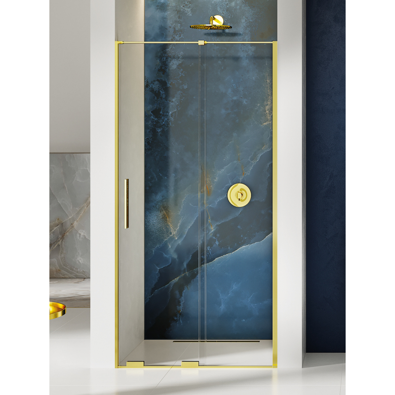 DRZWI WNĘKOWE SMART LIGHT GOLD 1D U 130x200 CZYSTE 8mm POWŁOKA LIGHT GOLD POŁYSK NEW TRENDY EXK-4216