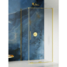 NZ4 KABINA SMART LIGHT GOLD 1D PROSTOKĄTNA U 150x90x200 CZYSTE 8mm POWŁOKA LIGHT GOLD POŁYSK NEW TRENDY EXK-4254